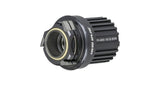 Bontrager MSC-148A Micro Spline v2 12-speed freehub body in black for 12 mm cassette compatibility, bicycle component.
