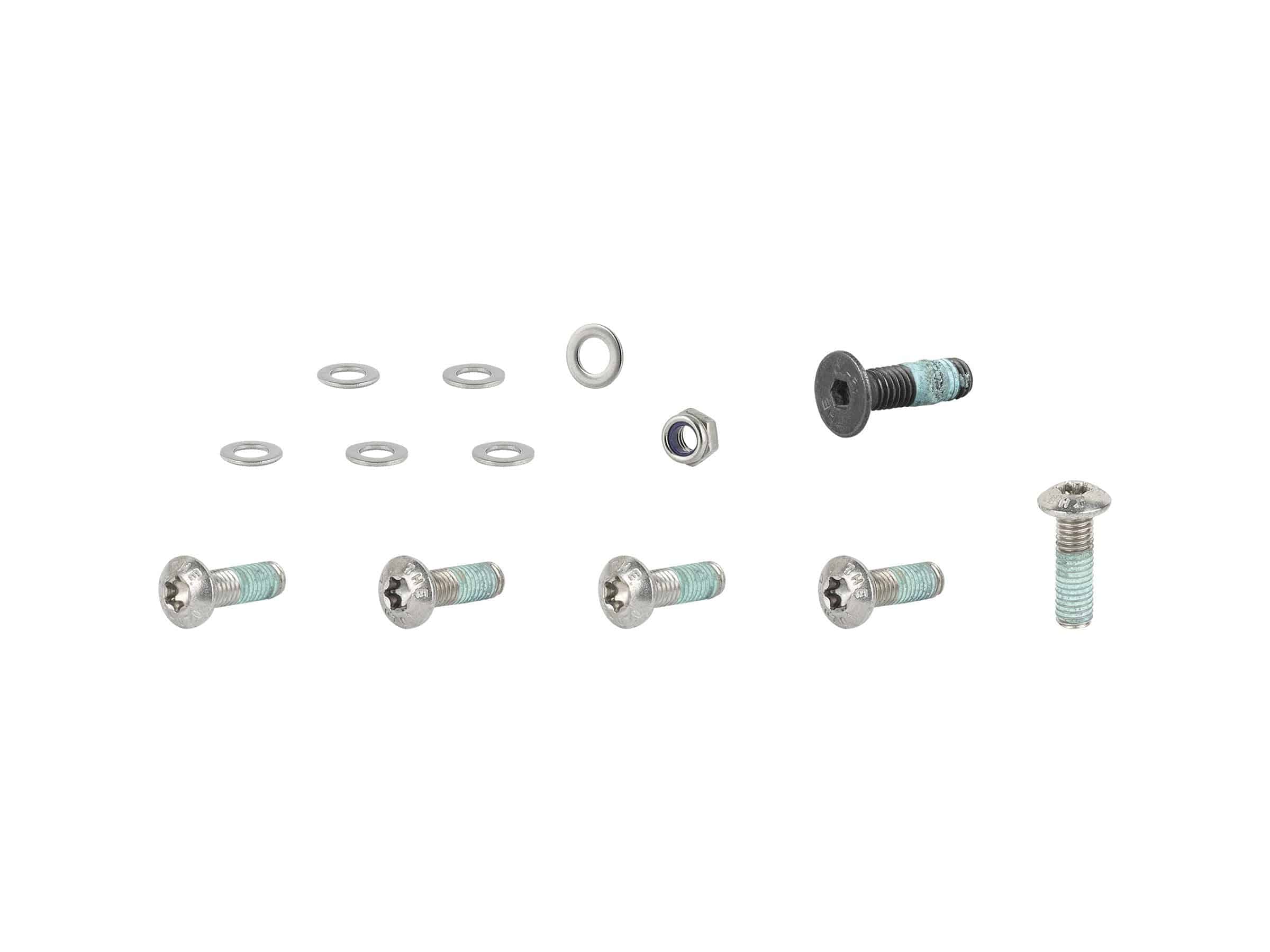 Trek Fetch+ 4 rear fender assembly hardware kit in black with 5mm x 18mm replacement parts for bicycle components.