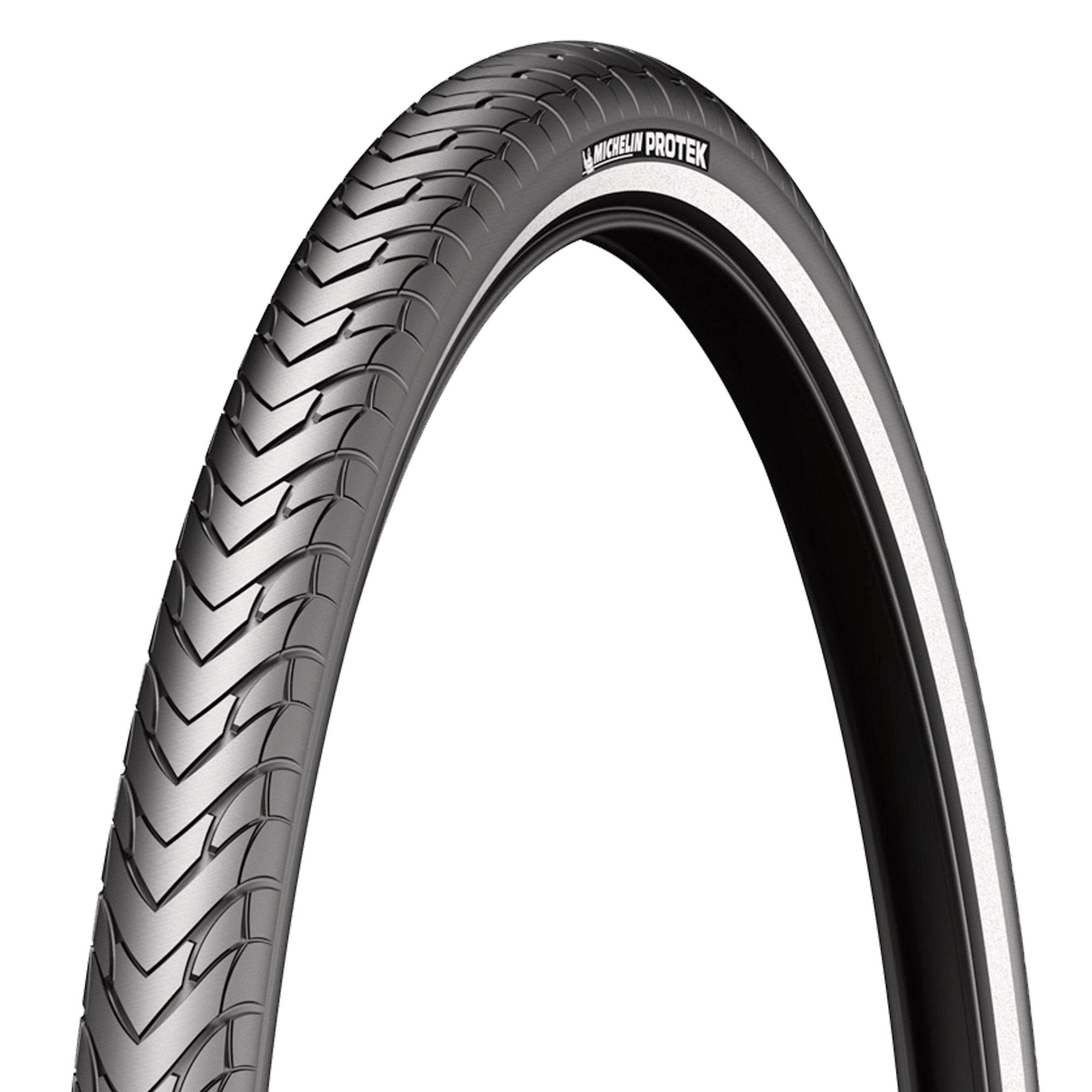 Michelin Protek bicycle tire for urban and E-bike, puncture-resistant and durable bike tire shown in the image.