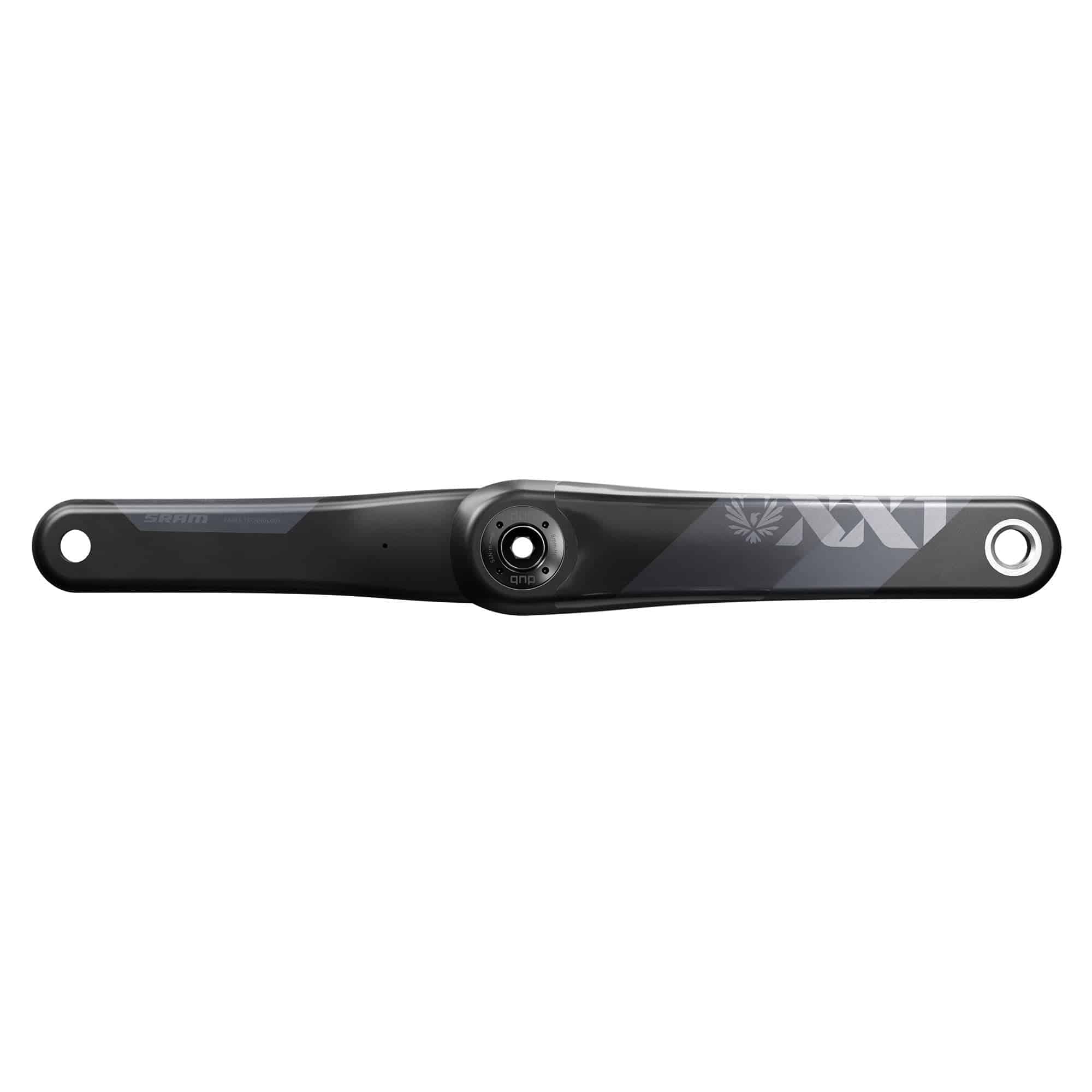 Sram XX1 Eagle DUB 8-bolt MTB crank arm assembly for 2019, showing the crank arm without bottom bracket, spider, or chainrings.