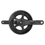 SRAM Red GXP 175mm road bike crankset with 50-34T chainrings, black components for 11-speed road cycling.