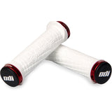 ODI Troy Lee Designs MTB lock-on grips with enhanced grip and control for mountain bikes, featuring textured rubber surface.