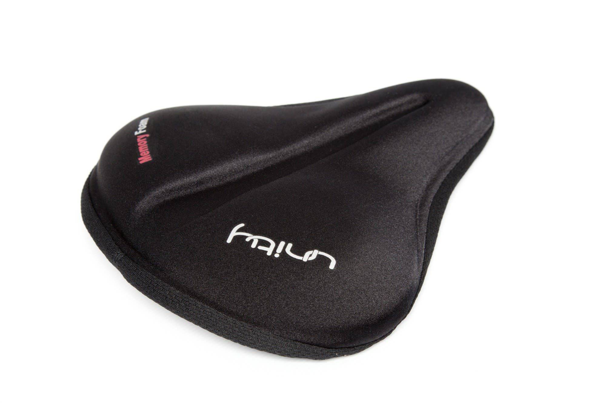 Giant Unity Gelcap seatcover for hybrid and touring saddles with memory foam cushioning, shown on a bike saddle.