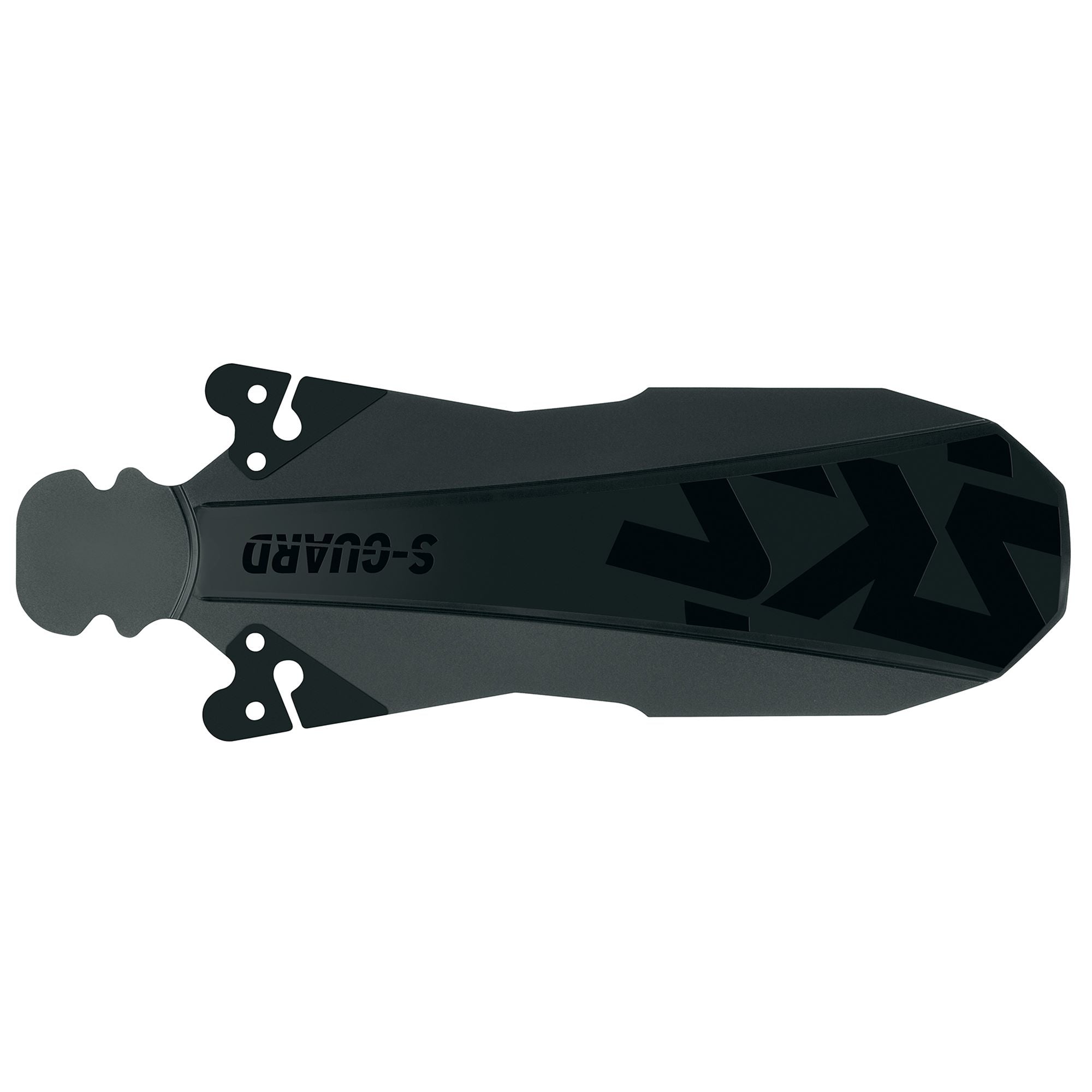Black SKS S-Guard rear mudguard attached to a road bike, lightweight and durable bike fender for hybrid and road bikes.