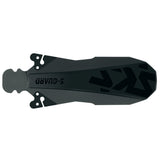 Black SKS S-Guard rear mudguard attached to a road bike, lightweight and durable bike fender for hybrid and road bikes.