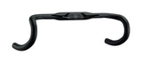 FSA K-Wing AGX Carbon Compact Drop Road Handlebar with ACR for gravel and cyclocross bikes, showing sleek black carbon finish.