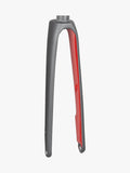 Trek Domane SLR 9 700C road bike fork in matte Dnister and Viper Red, lightweight carbon bike component.