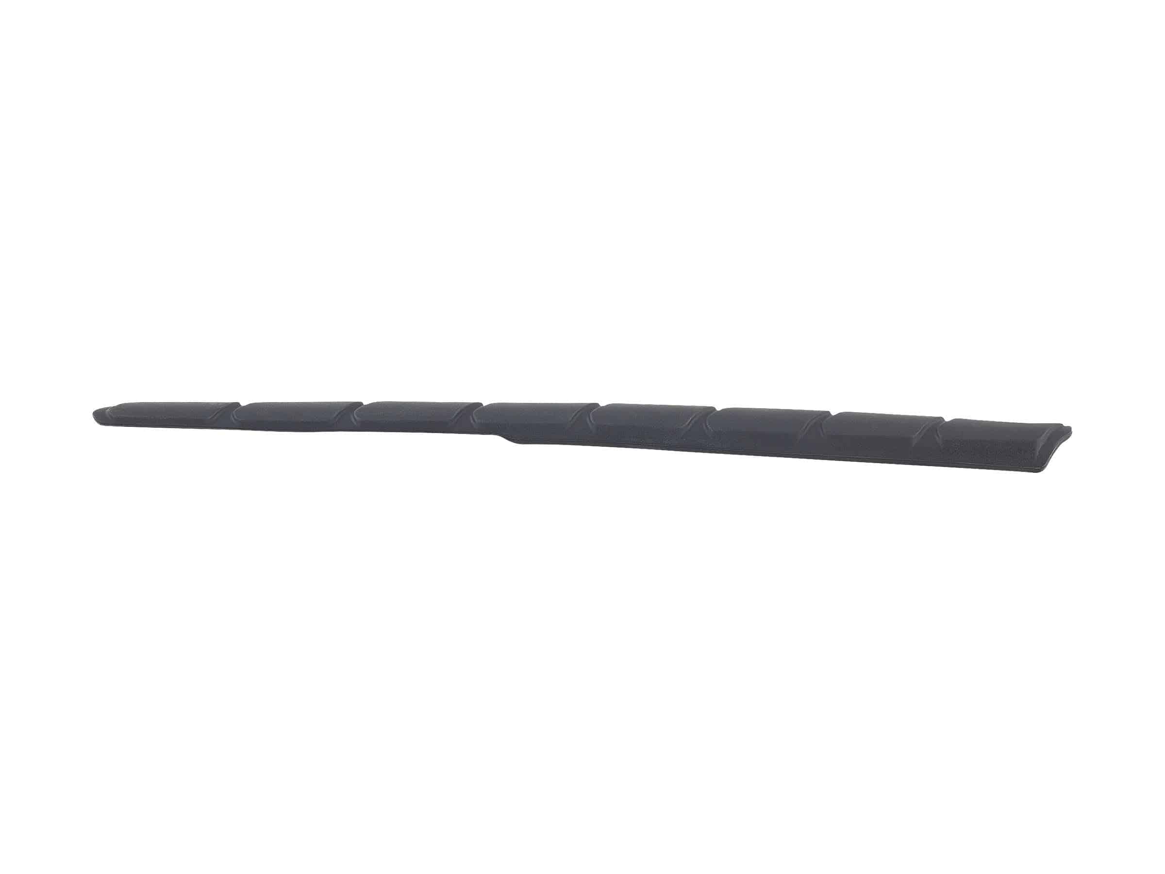 Trek 2024 Supercaliber chainstay armor in black, providing durable frame protection for mountain bike components.
