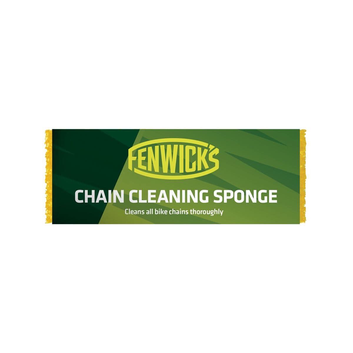 Fenwick's Chain Cleaning Sponge workshop tool for cleaning all four sides of bicycle chains simultaneously, in a close-up view.