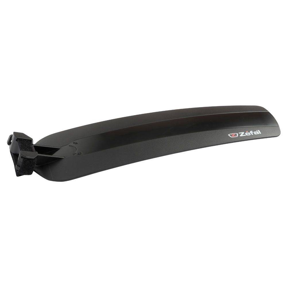 Zefal Shield S10 lightweight road bike mudguard with splash protection, mounted on a bike wheel for road cycling.