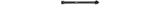 Black Trek Ticket Signature Rear Axle 142mm for rear hub replacement, shown with detailed threading and durable construction.
