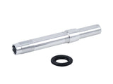 Black Bontrager Duster Elite Rear Axle Kit for bikes, 142mm OLD, rear component with durable construction and precise fit.