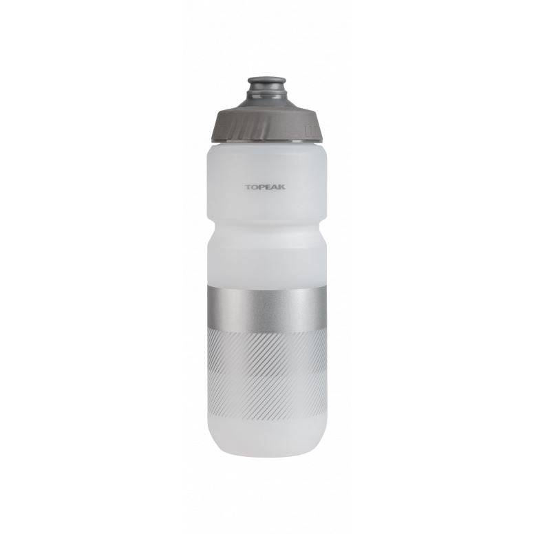 Topeak TTi 750ml lightweight leak-proof cycling water bottle with secure cap and ergonomic design for outdoor riding.