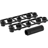 Thule FastRide axle adaptor set for 9-15 mm thru-axles, bike carrier accessory, shown installed on a bike wheel.