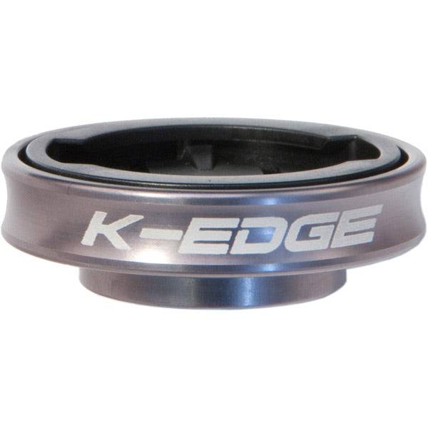 K-Edge Garmin Gravity Cap Mount for Edge 1000 and 1/4 turn computers, accessory designed for secure bike computer attachment