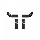 Ergon BT Orthocell Pad Set in black for road, gravel, and cyclocross bike handlebars, shown installed on handlebars.