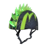C-Preme Raskullz Bolt LED child helmet with rechargeable USB, adjustable size 50-54cm, featuring bright LED lights and colorful design