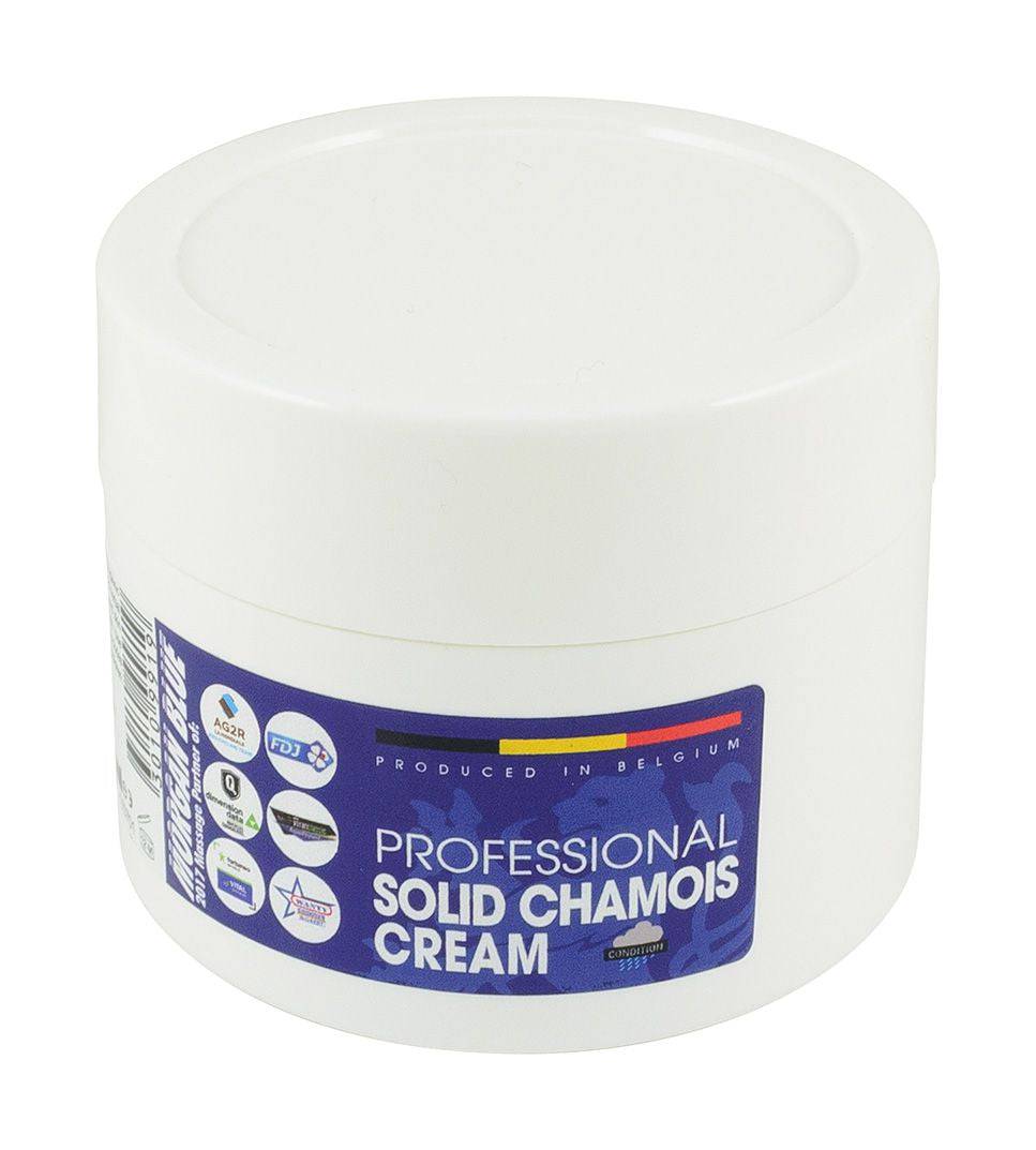 Morgan Blue chamois cream solid tub, anti-chafing skin protection accessory for cyclists, with a compact, portable design.
