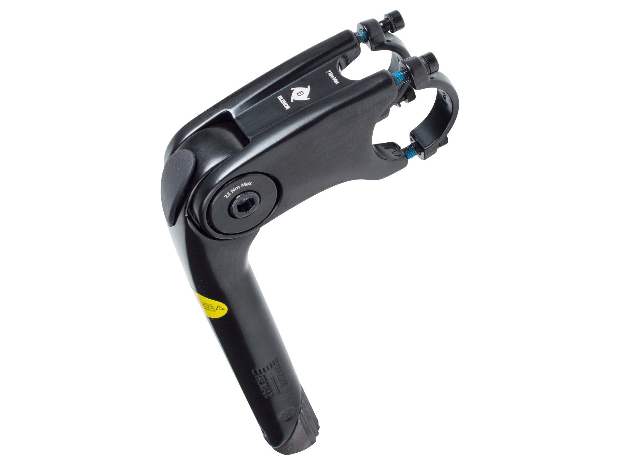 Bontrager Blendr adjustable quill stem for threaded forks with 64° angle, bike components for customizable handlebar positioning.