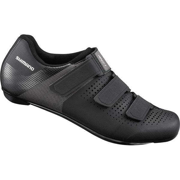 Shimano RC1W SPD-SL women's road cycling shoes with sleek design, road cleat compatibility, and breathable synthetic upper.