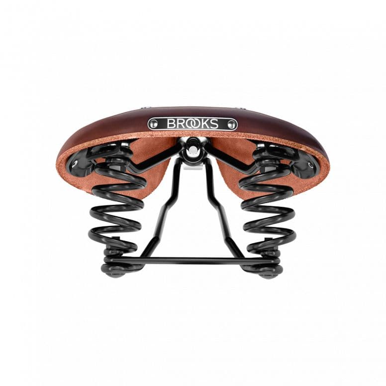 Brooks Flyer Short Saddle for women, designed for long-distance and mountain biking, with durable, comfortable components.