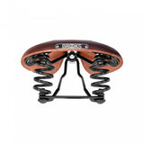 Brooks Flyer Short Saddle for women, designed for long-distance and mountain biking, with durable, comfortable components.