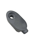 Trek Control Freak black downtube blank plug for cable management and frame protection on bicycle frame.