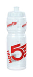 High5 sports water bottle with fast flow pull nipple, durable plastic accessories for convenient hydration during activities
