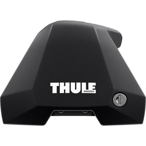 Thule 7205 Edge Bar Clamp Kit with Locking System for roof load carriers, showing clamps and locking mechanisms.