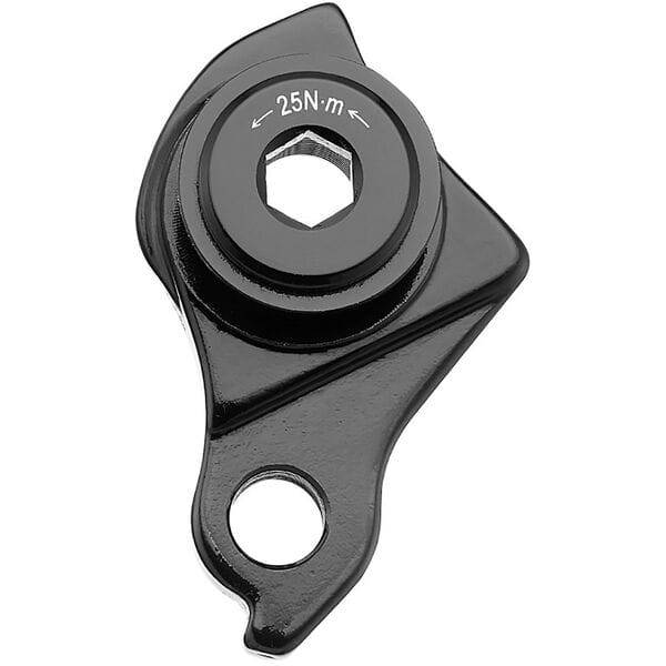 M Part universal gear hanger for SRAM UDH bike frames, showcasing durable component protection on a mountain bike frame.