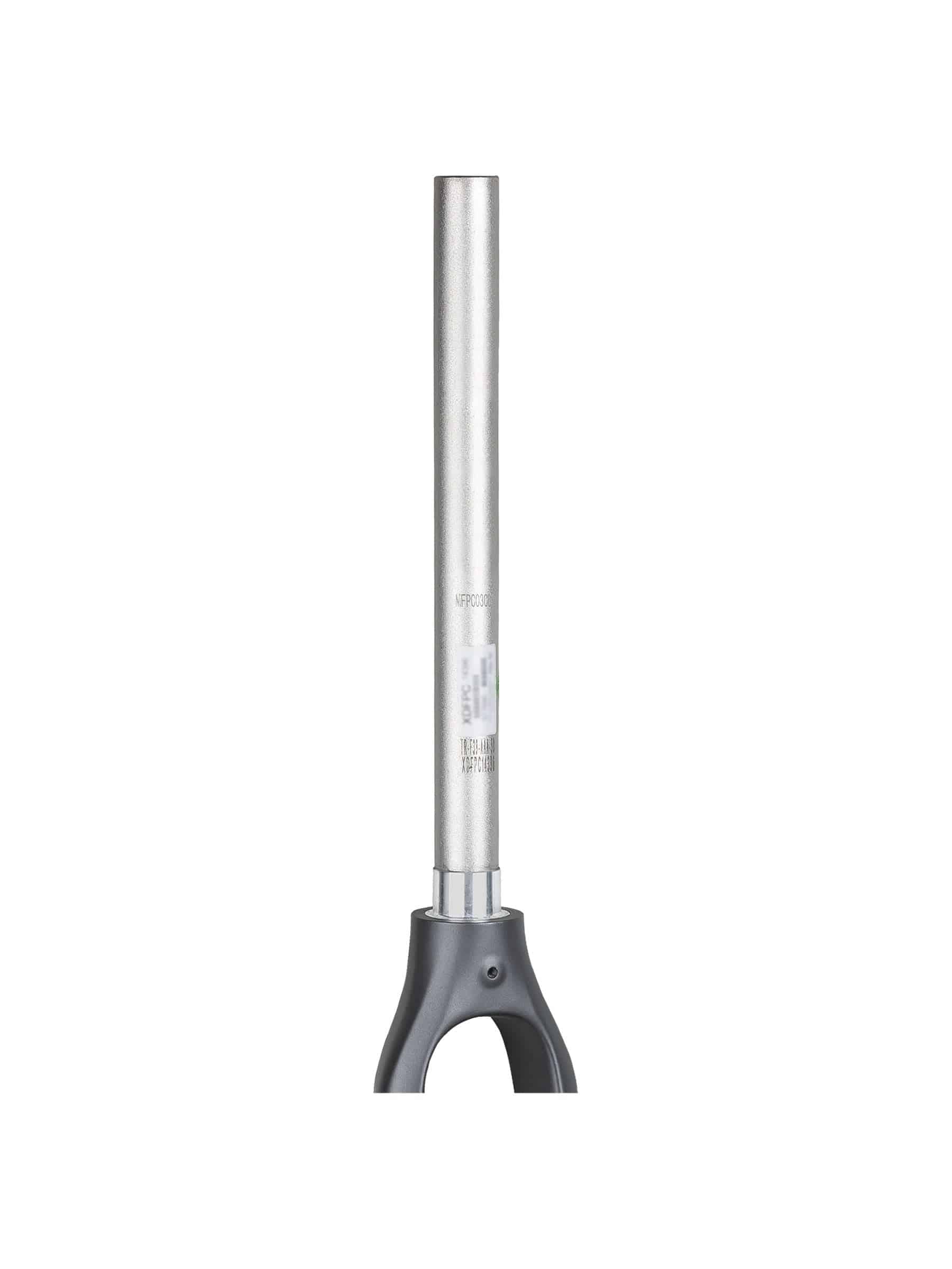 Trek FX 3 700c disc brake rigid fork in black and silver with 325mm length and 50mm offset, shown from side view.