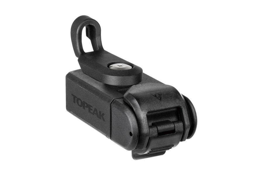 Black Topeak Ninja Master+ Toolbox T8 compact 8-function bike multi-tool with various tools for bike repairs.