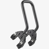 Aeroe Spider front rack for MTB and eMTB bikes with quick-release system, mounted on a mountain bike frame.