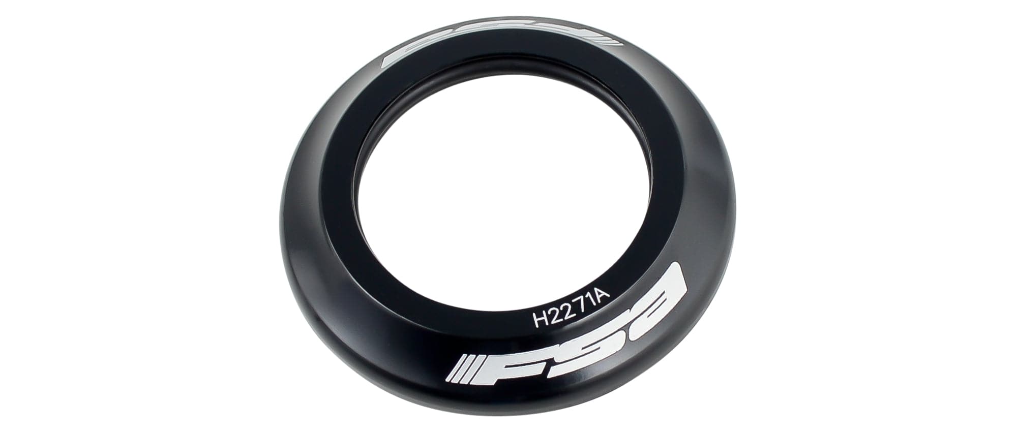 Trek FSA 41mm IS headset upper cover in black, providing steering protection and a secure fit for bike components.