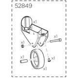 Thule 52849 Transport wheel EasyFold XT Right | Swinnerton Cycles