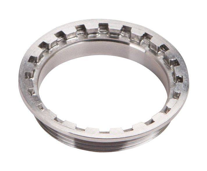 FSA Fazua lock ring for e-bike crank arm fastening, compatible with Fazua systems, shown on a bicycle component.