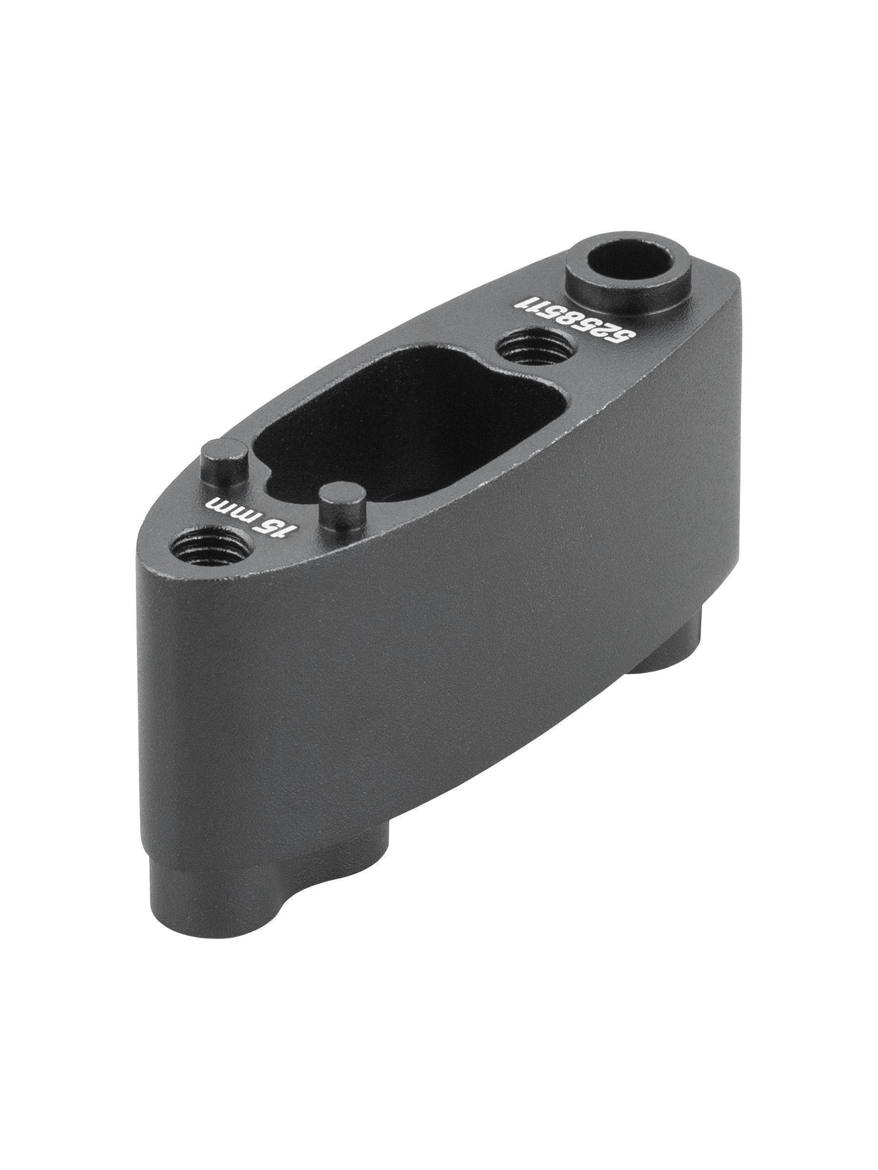 Trek Speed Concept bike component, 15mm base tower spare part, designed for bike bars and accessories, close-up view.