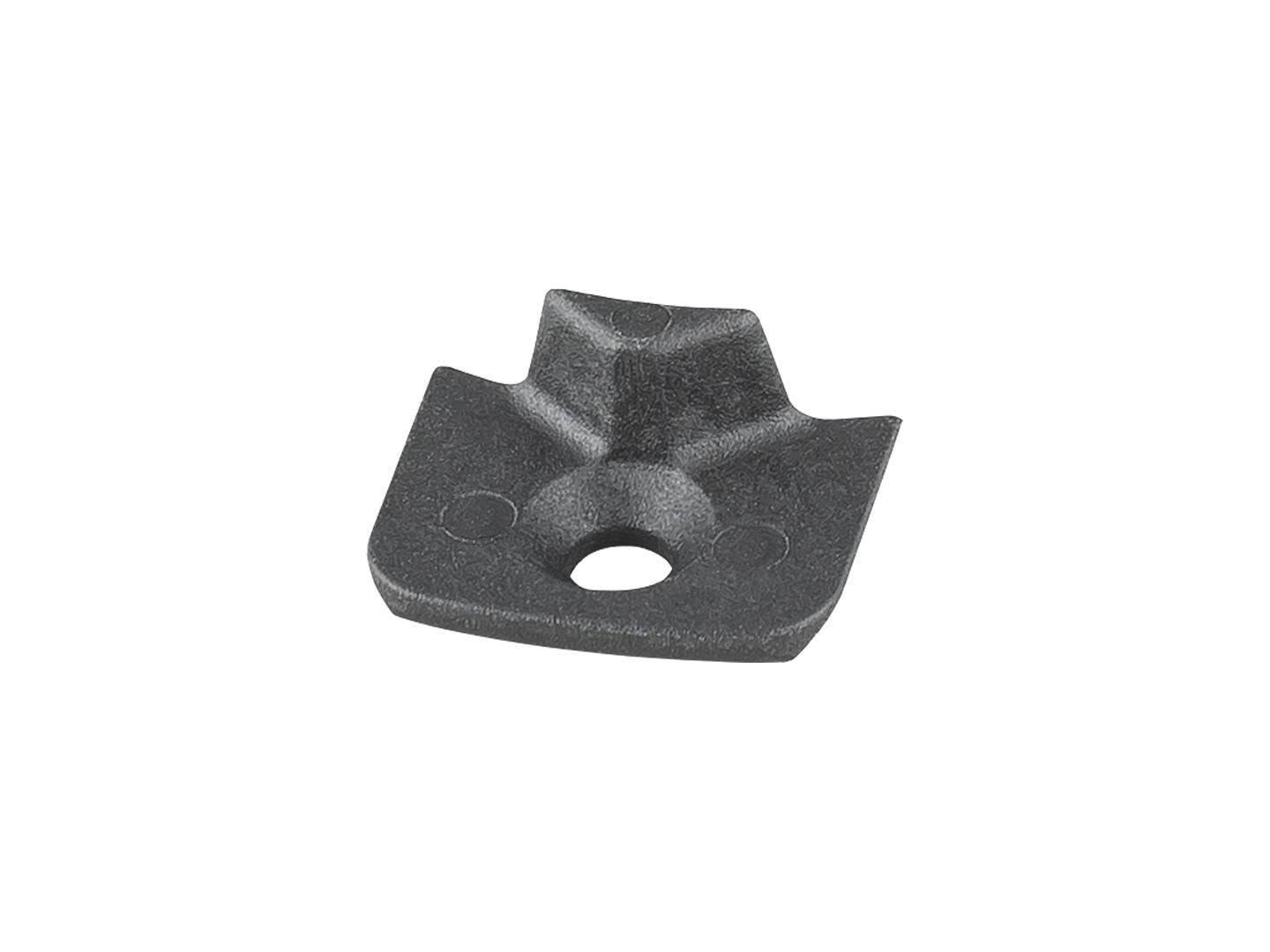 Trek Road integrated steerer stop in black mounted on a road bike steering stem, component for bike handling and stability