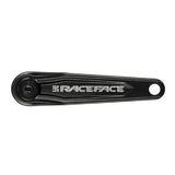 Race Face Ride cranks arms only, CNC machined XC and trail bike components, black aluminum with detailed machining visible.