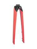 Trek Madone SLR 700C road bike with rigid forks, showcasing sleek frame and precise steering components for high-performance cycling.