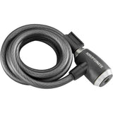 Kryptonite Kryptoflex 1218 key cable lock with weather guards, 12mm diameter, 180cm length, featuring easy-click system.