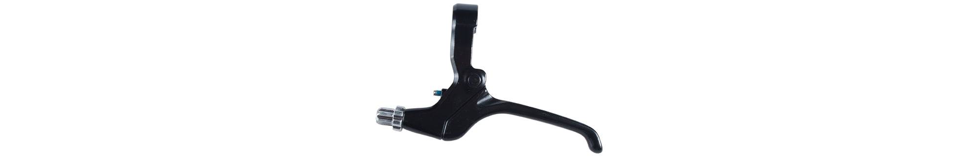 Trek BL-62 2-finger rear brake lever for mechanical bike brakes, ergonomic control, black component with textured grip.