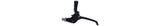 Trek BL-62 2-finger rear brake lever for mechanical bike brakes, ergonomic control, black component with textured grip.