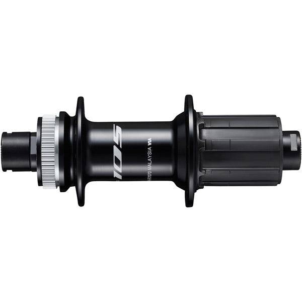 Shimano 105 FH-R7070 11-speed freehub hub with centre-lock disc, 142x12mm, 32H black bike component.