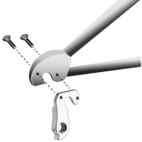 M Part gear hanger for bike frame protection and replacement, compatible with BMC bikes, shown in the image.