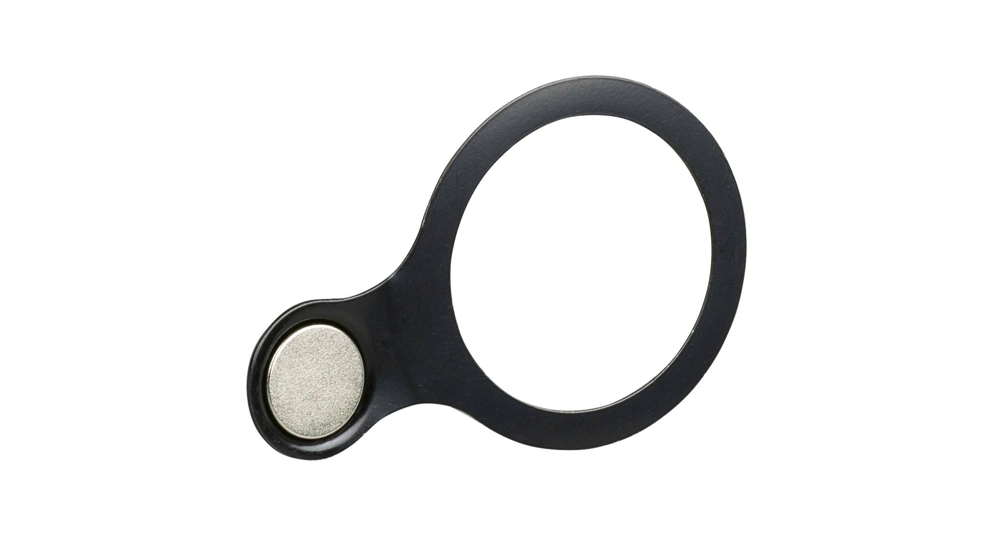 Tektro SP-SS20 speed sensor magnet for 160mm centerlock rotor on black Trek bike component.