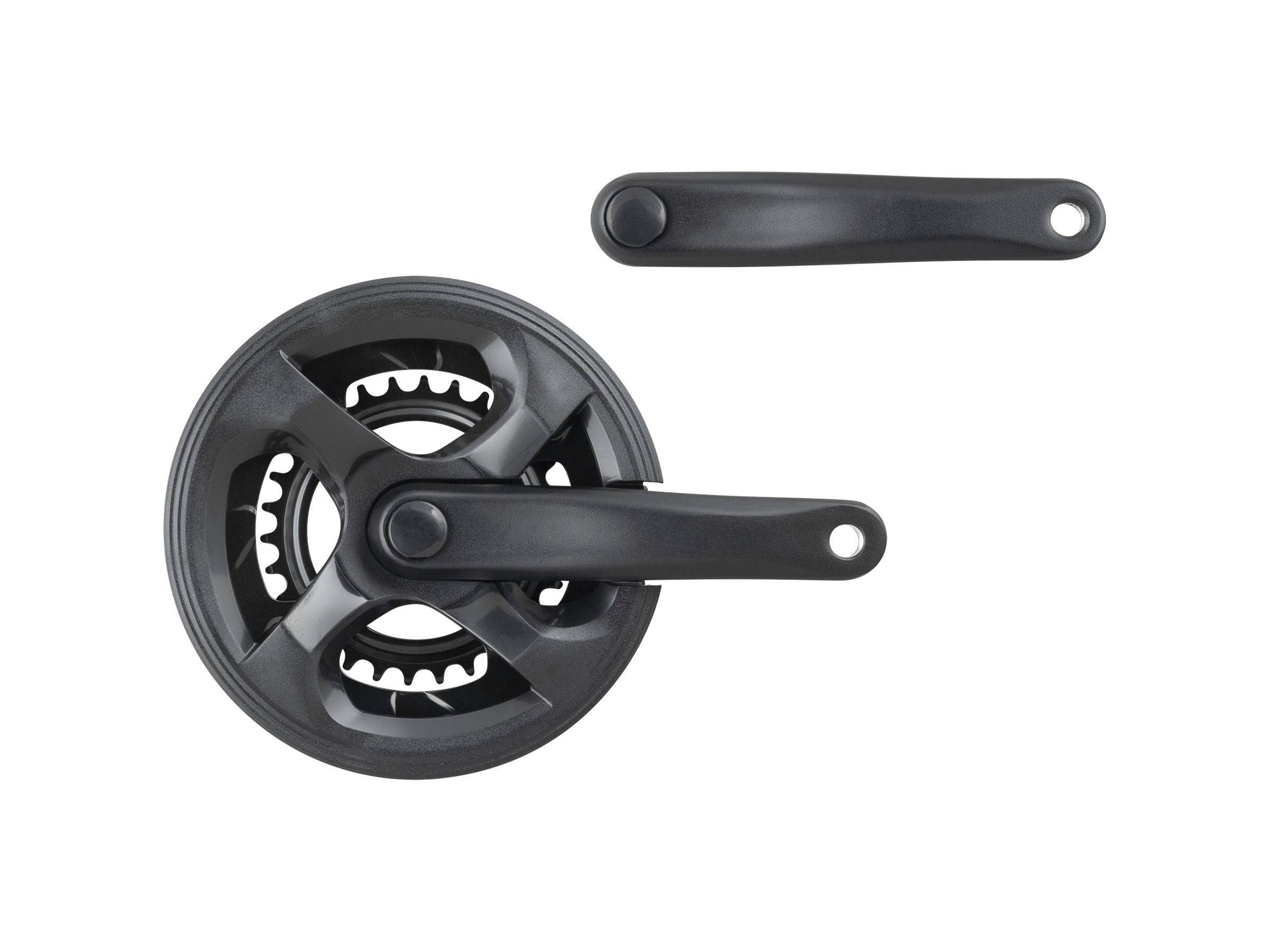 Trek Diamant Wheel Top DCRX1 MTB double crankset with 170mm arms and 30x46t chainrings in black, component bike part