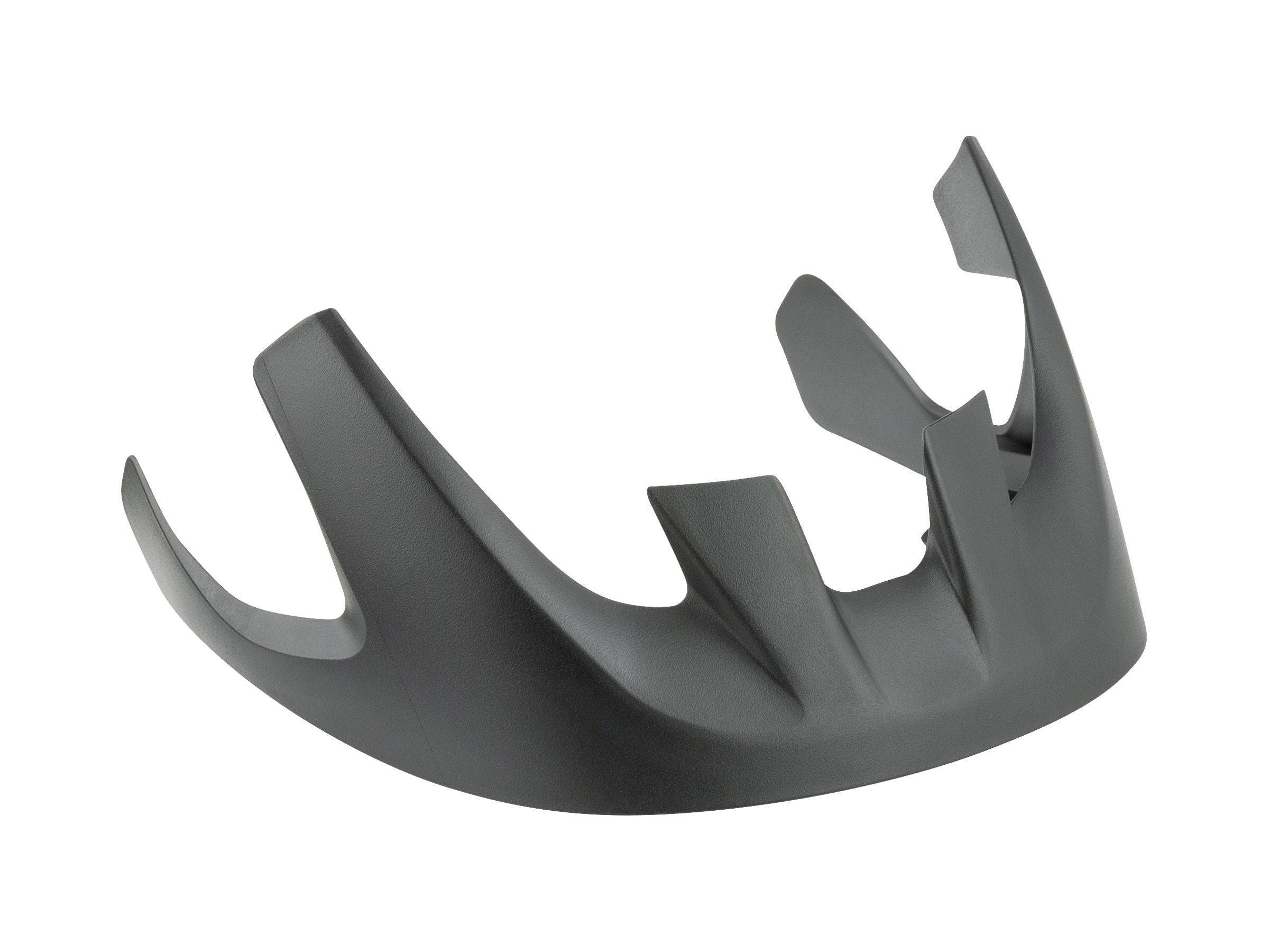 Black Trek Solstice youth bike helmet visor providing sun protection, attached to a child's cycling helmet.