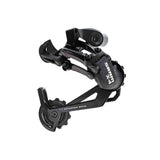 SRAM X4 long cage rear derailleur for MTB, 7/8/9 speed, black with Di.R.T. technology, component for mountain bike drivetrain.