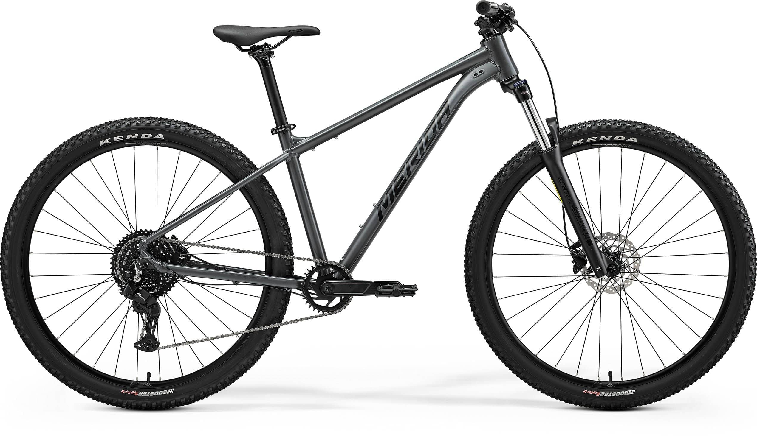 Merida Big Nine 20 MY26 aluminium hardtail mountain bike with disc brakes, showing the bike frame and front wheel.